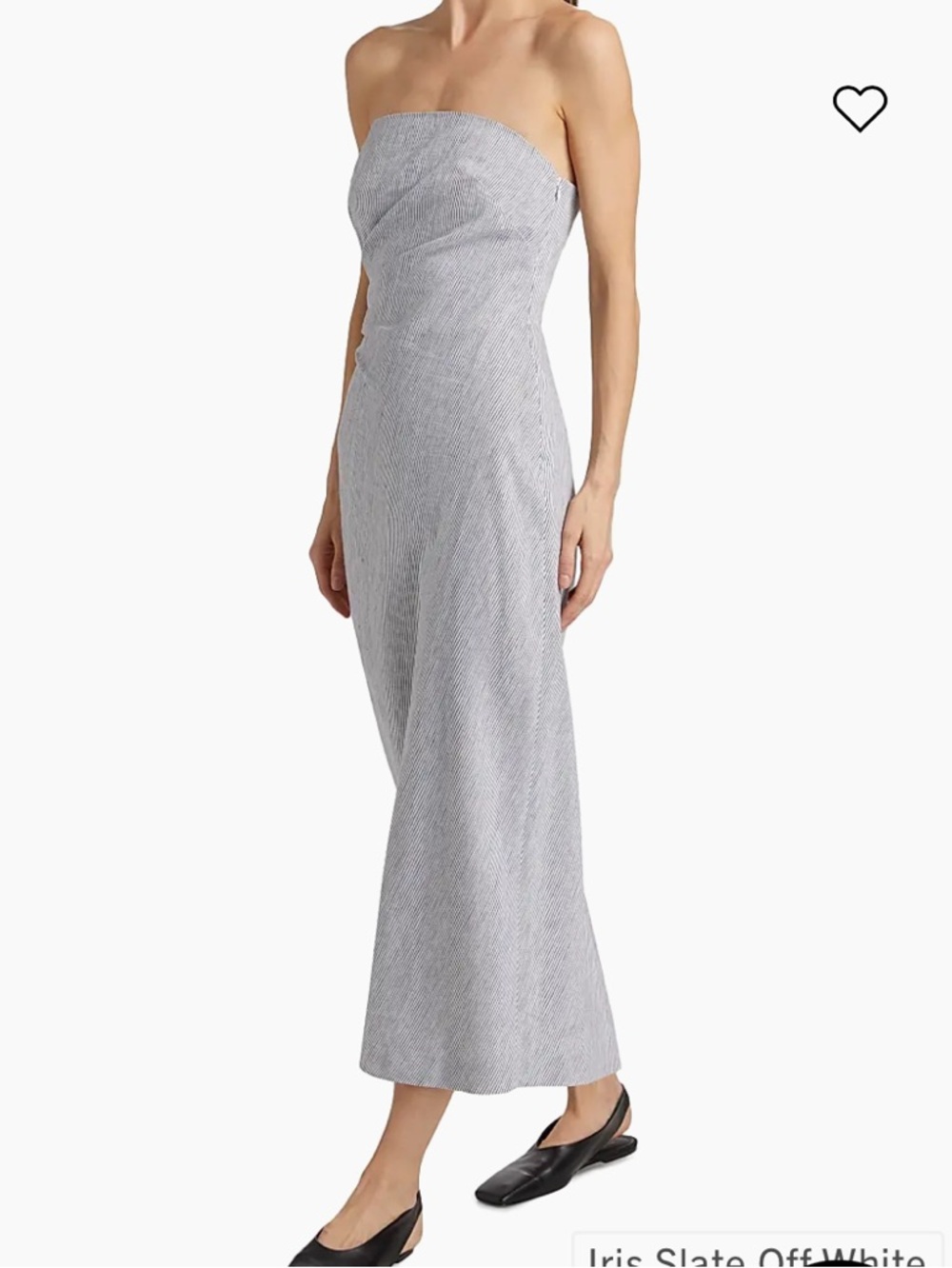 New Vince Light Gray Spaghetti-Strap Midi Dress size 10 - Picture 14 of 16